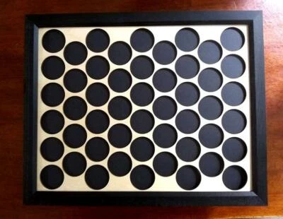 50 Poker Chip Display 11x14 for Harley Davidson or Casino chips