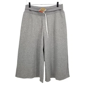 Reebok Women's Gray Cotton Blend High Waist Studio Wide Leg Cropped Pant Size XL - Picture 1 of 12
