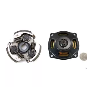 Gear Box Tamburo 25H 7T + Frizione Pad per Pocket Bike Quad 47cc 49cc 50cc 2 Tempi - Foto 1 di 8