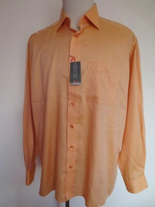 Hemd ETERNA excellent langarm 43/17 orange Mikro-Webmuster neu/P - Imagen 1 de 7