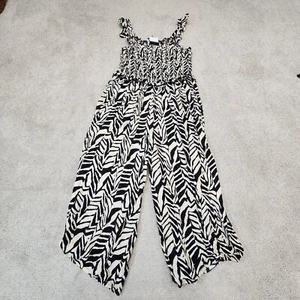 ELOQUII Elements Women's Printed Crop Jumpsuit With Smocked Bodice Size 18 - Picture 1 of 8