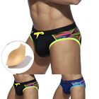 Sexy Men's Printed Swim Briefs with AdjusFor table Drawstrings and Cup