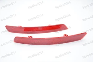 2PCS Rear Bumper Reflector Reflex Lights Lamps Red Lens For Citroen C5 2008-2015 - Picture 1 of 2