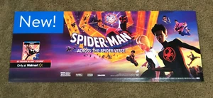 SPIDER-MAN Across the Spider-verse Movie Store Display Sign Poster Promo 30"x12" - Picture 1 of 2