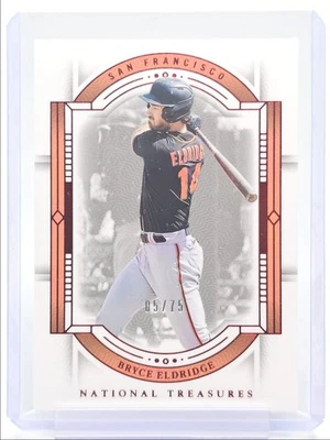 BRYCE ELDRIDGE 2024 NATIONAL TREASURES BASEBALL RED SAN FRANCISCO /75 Q0902 - Image 1 of 2