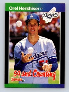 1989 Donruss #648 Orel Hershiser Los Angeles Dodgers - Picture 1 of 2
