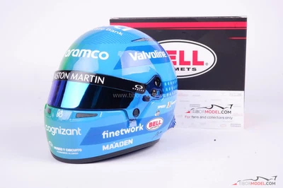 Fernando Alonso 2024 Aston Martin Las Vegas GP F1 mini helmet, 1:2 Bell 4100394 - Bild 1 von 4