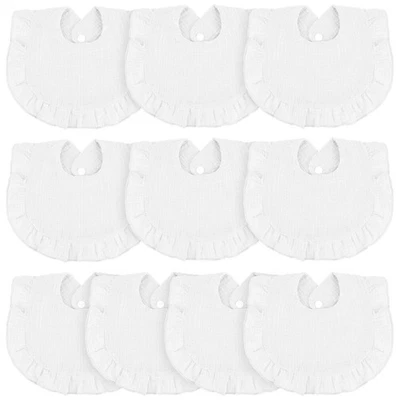 10 Piezas Baberos de Muselina para Bebé Baberos Baba Bandana Volantes Algodón Suave para Bebé Recién Nacido... Foto 1 de 4