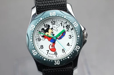 Reloj de mujer vintage 1992 [Exc+5] Seiko Alba V501-0420 Disney Mickey Silver Qz Foto 1 de 4