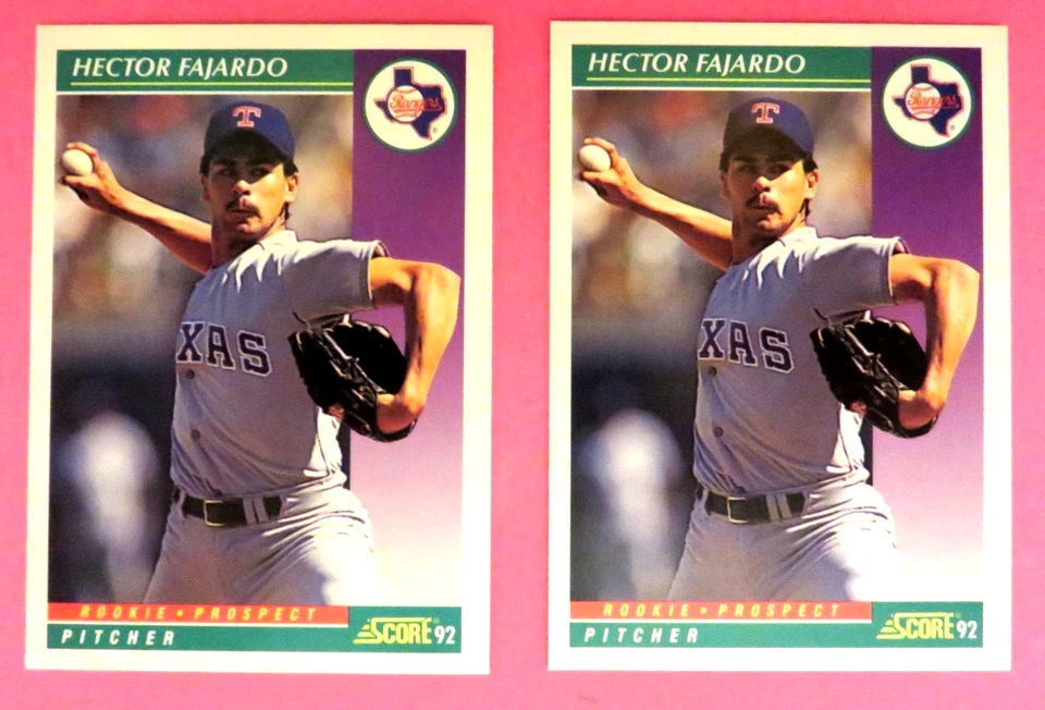 2 - 1992 Score "Rookie Prospect"  Texas Rangers - HECTOR FAJARDO (RC) - Image 1 of 1