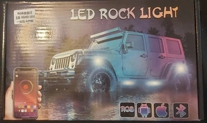 4 Pods RGB LED Neon Unterleucht Lampen Rock Light APP Steuerung Offroad LKW UTV - Bild 1 von 2