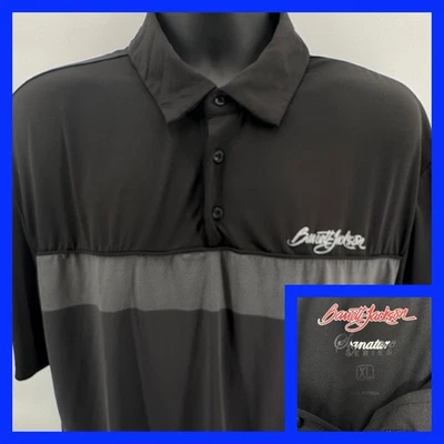 Camisa Barrett Jackson Para Hombres XL Polo Gris Negra Elastizada Coche Subasta Automática Foto 1 de 4