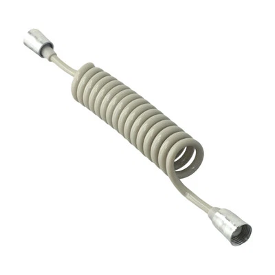 Tubo a Molla per Idraulico WC Bidet Spray con Dado di Fissaggio Tutto Rame - Immagine 1 di 4