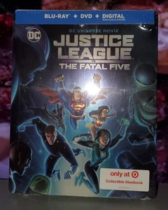 Justice League Vs Fatal Five Blu Ray And DVD Steelbook Target Exclusive  - Bild 1 von 1