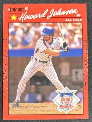 1990 Donruss Howard Johnson All-Star Error Card #654 Mets HOF 3B VGEX Centered! - Image 1 of 2
