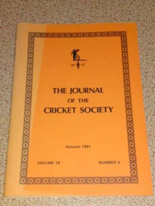 CRICKET SOCIETY - Aut 1991 Vol 15 # 3 Victorian Cricket - Imagen 1 de 1