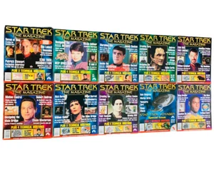 Star Trek The Magazine Volumen 1 Lote de 10 Libros Próxima Generación TNG Vintage 2000 - Imagen 1 de 18