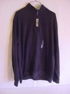 NWT - Mens Van Heusen Long Sleeve 1/4 Zip Sweatshirt Shirt - Size Mens Large - Picture 1 of 5