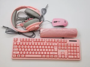 4-IN-1 Gaming LED Backlit Keyboard Mouse with Headset Mouse Pad Bundle ( BTO ) - Picture 1 of 11