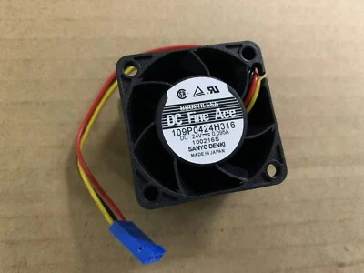 1pcs For Sanyo 109P0424H316 fan 40*40*28MM 24V 0.095A 3pin - Image 1 of 2