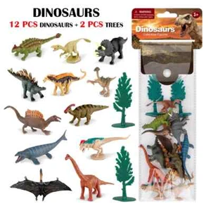 12Styles Dinosaur Model Toys Jurassic Action Figures Collection Toy Kid Boy Gift - Imagen 1 de 6