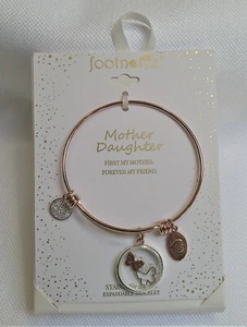 Pulsera Expandible Notas a Pie de Pie Madre Hija Forever Friends Acero Inoxidable - Imagen 1 de 5