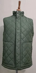 Michael Kors Quilted Padded Gilet Green Size Medium  - Picture 1 of 7