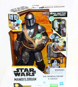 Star Wars Galactic Action The Mandalorian & Grogu Figure 12” Action  Figure Doll - Picture 1 of 5
