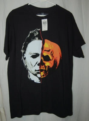 Camiseta Halloween II x Rock Rebel Negra Gráfica Hombres Talla L Nueva con Etiquetas Hot Topic Foto 1 de 3