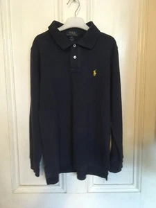 boys ralph lauren navy polo shirt size medium 10-12 years - Picture 1 of 5