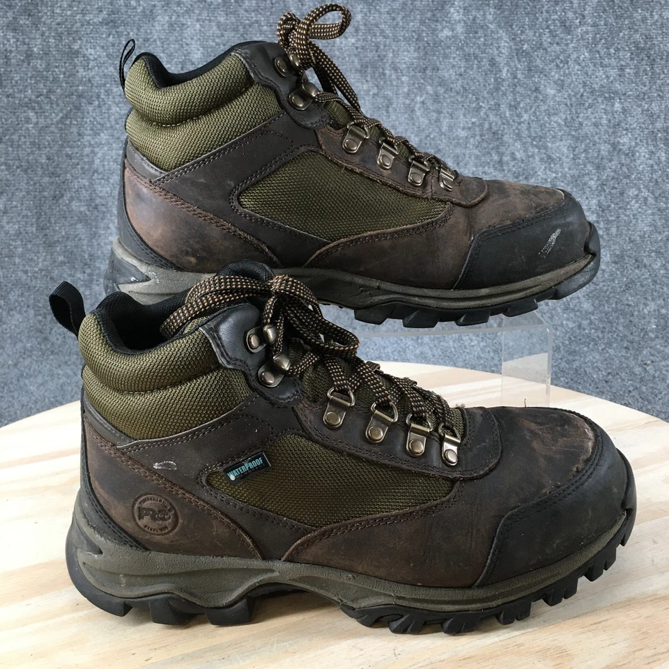 Timberland Botas Para Hombres 8 M Taban Botines Con Cordones FTP-1812 Cuero Verde Foto 1 de 4