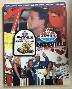 38o programa anual de carreras de los Nacionales Amoco Knoxville 1998 con parche (S207) - Imagen 1 de 5