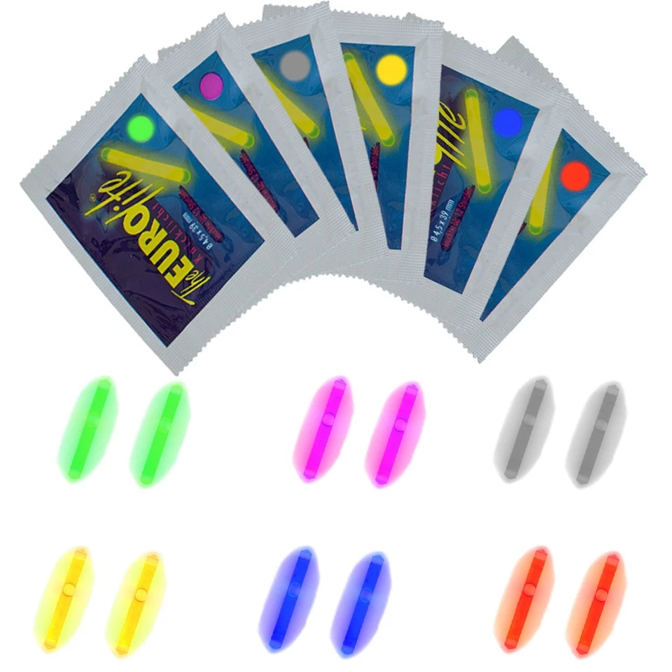 BEHR ANGELSPORT GMBH Angel Knicklichter 2 Stk Leuchtstäbe verschiedene Farben Knicklicht Leuchtstab