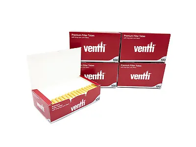 500x Ventti Premium Filter Tubes King Size Cork Filters Empty Tobacco Cigarette • 20.95$