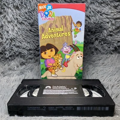 Dora the Explorer: Animal Adventures VHS Tape 2006 Nickelodeon Nick Jr Rare Show - Image 1 of 4