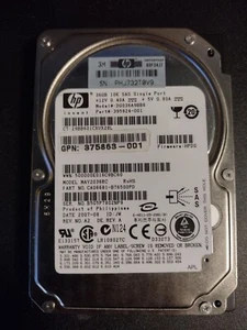 SAS Enterprise HARD DRIVE - 36GB 2.5" 10K - HP DG036A9BB6 395924-001 - Afbeelding 1 van 2