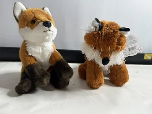 Teddy Mountain Fox Plush With Pouch And Fox Plush - Picture 1 of 13