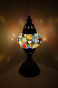 Mosaik Tischlampe M Mosaiklampe orientalische Lampe Samarkand-Lights Bunt-Stern - Bild 1 von 7