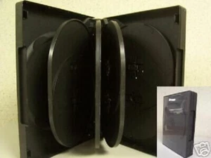 250 PCS 1 1/4" (33MM) SLIM MULTI-10 DISC DVD CASE, BLACK - SF004SLIM - WHOLESALE - Picture 1 of 1