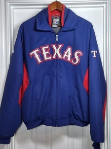 Giacca Texas Rangers MLB taglia M autentica Majestic full zip base termica blu - Foto 1 di 19