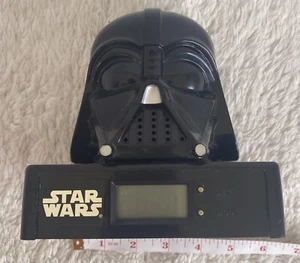 Star Wars Darth Vader 3D Bust Head Alarm Clock 1995 Micro Games Working - Foto 1 di 3