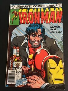 Iron Man #128 Marvel 1979 Demon in a Bottle alcoholism storyline NEWSSTAND (oss)