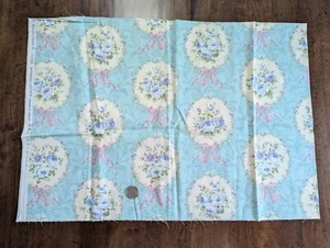14"Lx43"W 100%cotton LECIEN "ROCOCO & SWEET" #31054 w/"Floral Medallions", NEW - Picture 1 of 5