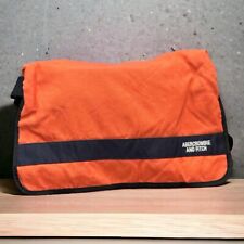 ABERCROMBIE FITCH Vintage 90’s Orange Ballistic Nylon Commuter Messenger Bag