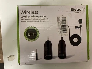 Bietrun UHF Wireless Lavalier Microphone WXM10 new open box - Picture 1 of 5