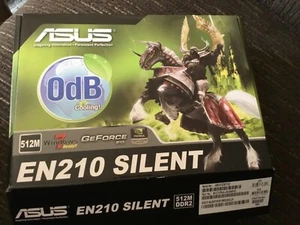 ASUS NVIDIA GeForce 210 (EN210 SILENT/DI/512MD2(LP)) 512 MB DDR2 SDRAM - NEW - Picture 1 of 7