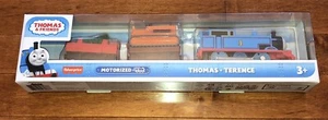 Fisher-Price Thomas and Friends Thomas and Terence Motorized Engine Train New - Picture 1 of 6