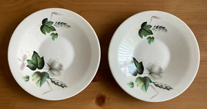 ROYAL WORCESTER PALISSY SHADOW ROSE DESIGN - 2 x SAUCERS (13cm) - Picture 1 of 3