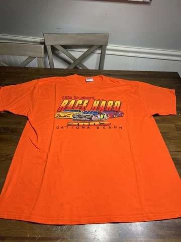 Vintage Life Is Short Race Hard Daytona Beach 2003 Hanes XL Nascar Cover