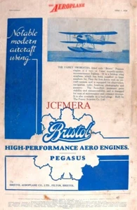 FAIREY 'SWORDFISH' Biplano Bristol Pegasus Motor Aero ANUNCIO 1938 Impresión 674/01 - Imagen 1 de 1